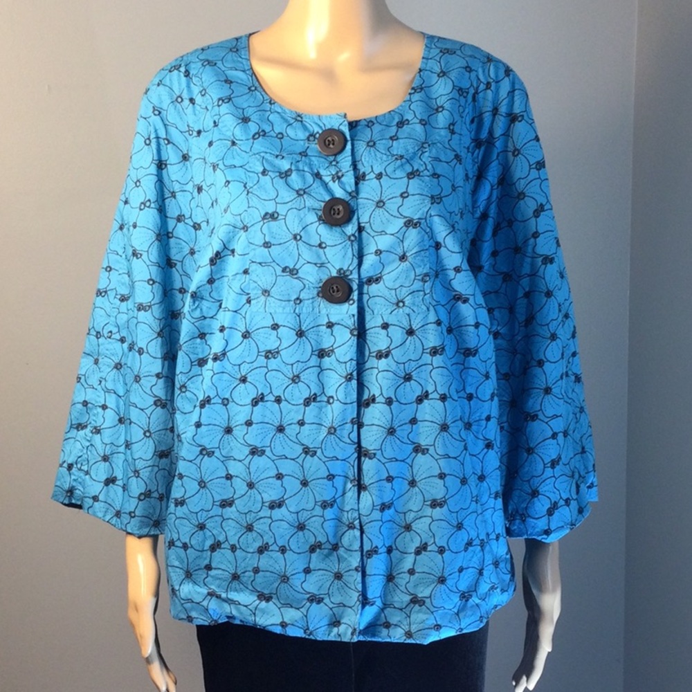 JM COLLECTION WOMAN LIGHTWEIGHT JACKET 100% COTTON